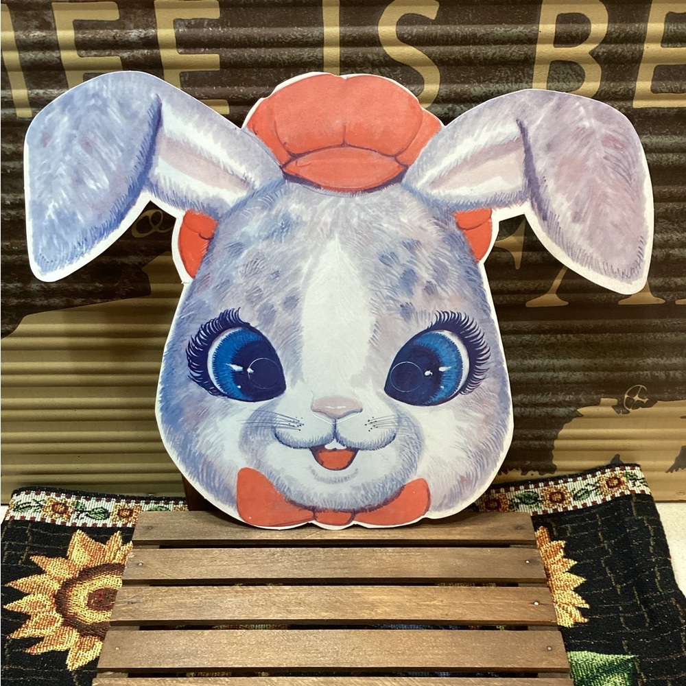 Kmart Vintage Kids Rabbit Bunny Paper Mask Menus Advertising Collectible